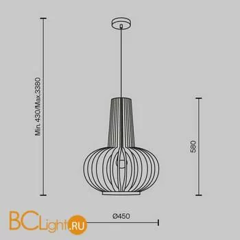 Подвесной светильник Maytoni Roots MOD193PL-01W1 - Фото 4