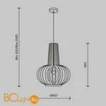 Подвесной светильник Maytoni Roots MOD193PL-01W1 - Фото 4