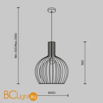 Подвесной светильник Maytoni Roots MOD194PL-01W1 - Фото 4