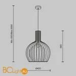 Подвесной светильник Maytoni Roots MOD194PL-01W1 - Фото 4