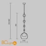 Подвесной светильник Maytoni Ros MOD227PL-01B - Фото 5