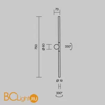 Бра Maytoni Rotera MOD432WL-L9B3K - Фото 9