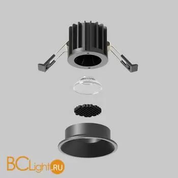 Встраиваемый светильник Maytoni Round DL058-7W3K-B - Фото 3