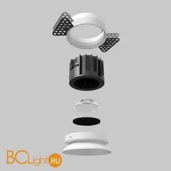 Встраиваемый светильник Maytoni Round DL058-12W3K-TRS-W - Фото 5