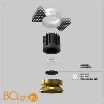 Встраиваемый светильник Maytoni Round new DL058-12W4K-TRS-BS - Фото 1