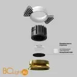 Встраиваемый светильник Maytoni Round new DL058-12W4K-TRS-BS - Фото 3