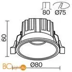 Встраиваемый светильник Maytoni Round new DL058-12W-DTW-B - Фото 2