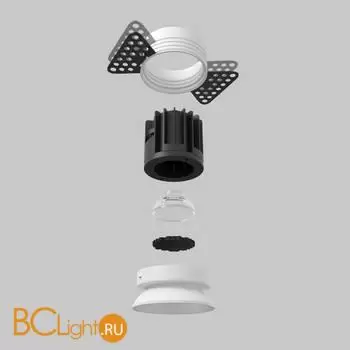 Встраиваемый светильник Maytoni Round DL058-7W2.7K-TRS-W - Фото 4