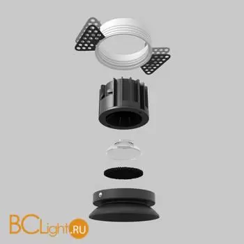 Встраиваемый светильник Maytoni Round DL058-12W2.7K-TRS-B - Фото 3