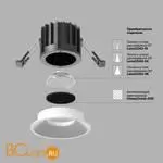 Встраиваемый светильник Maytoni Round DL058-12W2.7K-W - Фото 8