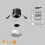 Встраиваемый светильник Maytoni Round DL058-7W2.7K-W - Фото 9