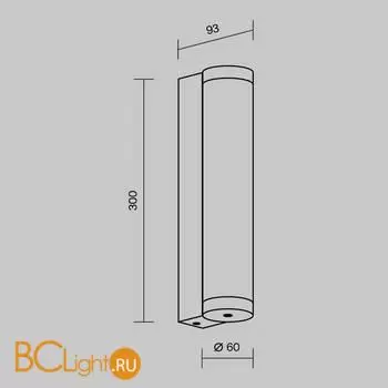 Уличный настенный светильник Maytoni Rounge O482WL-L12B3K - Фото 6
