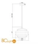 Подвесной светильник Maytoni Ruche P079PL-01SG - Фото 0