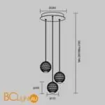 Подвесной светильник Maytoni Sapphire new MOD293PL-L18BS3K - Фото 4