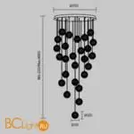 Подвесной светильник Maytoni Sapphire new MOD293PL-L140BS3K - Фото 6