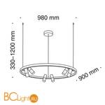 Подвесной светильник Maytoni Satellite MOD102PL-L42W4K - Схема