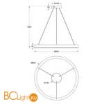 Подвесной светильник Maytoni Saturno MOD415PL-L60BS4K - Схема