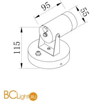 Настенный светильник Maytoni Scope O025WL-01B - Фото 2