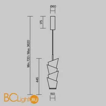 Подвесной светильник Maytoni Seoul MOD374PL-L28W3K - Фото 6
