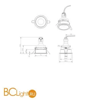 Встраиваемый светильник Maytoni Share DL053-01W - Фото 0