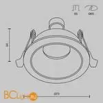 Встраиваемый светильник Maytoni Share DL126-GU10-WB - Фото 4