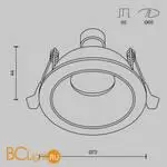 Встраиваемый светильник Maytoni Share DL126-GU10-B - Фото 4