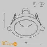 Встраиваемый светильник Maytoni Share DL126-GU10-W - Фото 4