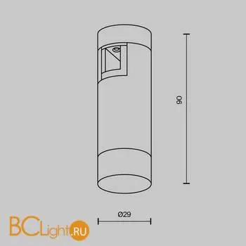 Трековый светильник Maytoni Skim TR145-1-3W4K-W-BS - Фото 7