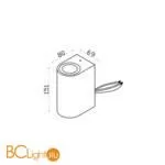 Уличный настенный светильник Maytoni Slat O044WL-02B - Фото 0