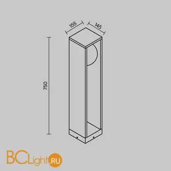 Ландшафтный светильник Slate O483FL-L10GF3K - Фото 5
