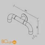 Уличный настенный светильник Maytoni Sleek O477WL-L4GF3K - Фото 8