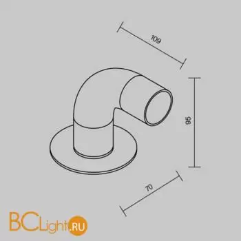 Ландшафтный светильник Maytoni Sleek O477FL-L2GF3K1 - Фото 8