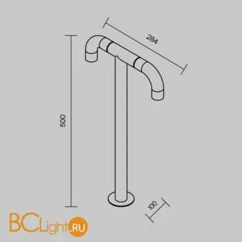 Ландшафтный светильник Maytoni Sleek O477FL-L4GF3K - Фото 8