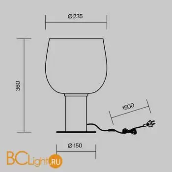 Настольный светильник Maytoni MOD414TL-01B - Фото 5