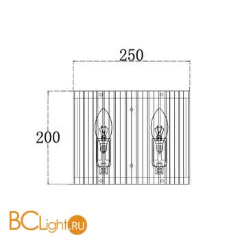 Настенный светильник Maytoni Solar MOD087WL-02G - Схема
