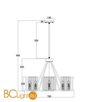 Подвесной светильник Maytoni Solar MOD087PL-08G - Фото 1