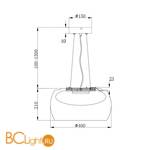 Подвесной светильник Maytoni Solen MOD073CL-L13B3K - Схема
