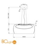 Подвесной светильник Maytoni Solen MOD073PL-L16B3K - Схема
