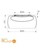 Потолочный светильник Maytoni Solen MOD074PL-L16B3K - Схема