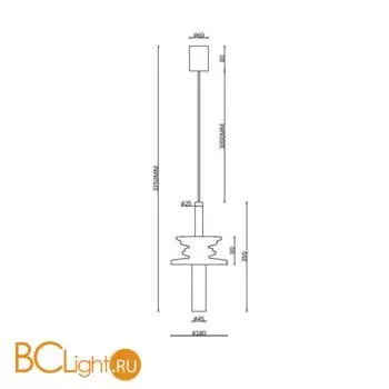 Подвесной светильник Maytoni Sound Wave MOD255PL-01B2 - Фото 5