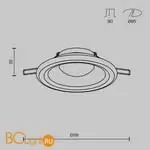 Встраиваемый светильник Maytoni Spark new DL097-GU10-W - Фото 8