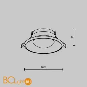 Встраиваемый светильник Maytoni Spark new DL096-GU10-W - Фото 6