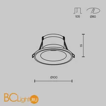 Встраиваемый светильник Maytoni Spark new DL094-GU10-W - Фото 6