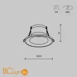 Встраиваемый светильник Maytoni Spark new DL094-GU10-W - Фото 6