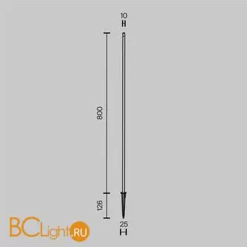 Садово-парковый фонарь Maytoni Spear O441FL-L1GF3K1 - Фото 5