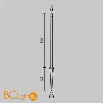 Садово-парковый фонарь Maytoni Spear O441FL-L1GF3K - Фото 5