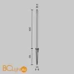 Садово-парковый фонарь Maytoni Spear O441FL-L1GF3K - Фото 5