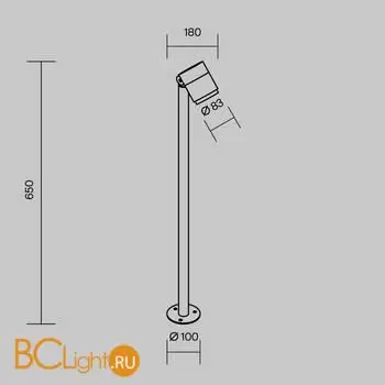 Ландшафтный светильник Maytoni Spira O497FL-L12B3K1 - Фото 7