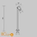 Ландшафтный светильник Maytoni Spira O497FL-L12B3K1 - Фото 7