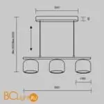 Подвесной светильник Maytoni Spirito MOD286PL-L12G3K - Фото 5